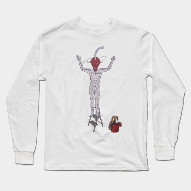 Original Collage Art Long Sleeve T-Shirt by Lisas originals